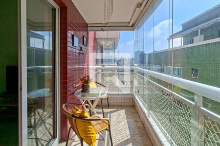 Sacada  de apartamento para alugar com 1 quarto, 53m² em Cidade Ocian, Praia Grande