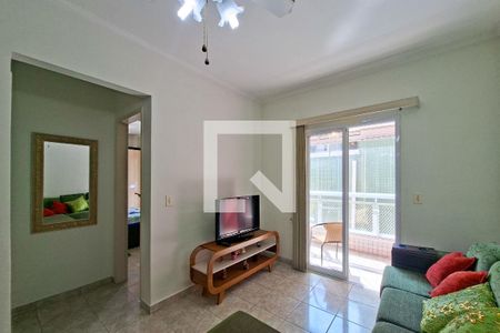 Sala de apartamento para alugar com 1 quarto, 53m² em Cidade Ocian, Praia Grande