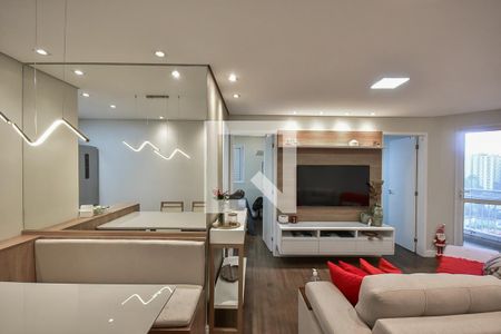 Sala de apartamento à venda com 2 quartos, 52m² em Jardim Monte Alegre, Taboão da Serra
