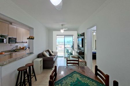 Sala de apartamento para alugar com 1 quarto, 80m² em Balneario Flórida, Praia Grande