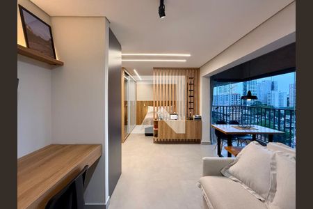 Sala de apartamento para alugar com 1 quarto, 41m² em Chácara Santo Antônio (Zona Sul), São Paulo