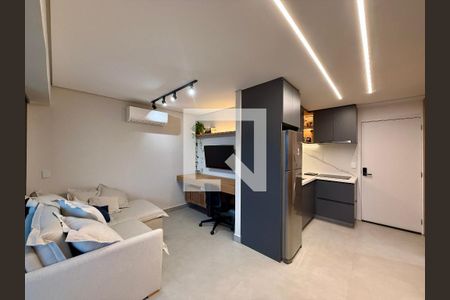 Sala de apartamento para alugar com 1 quarto, 41m² em Chácara Santo Antônio (Zona Sul), São Paulo