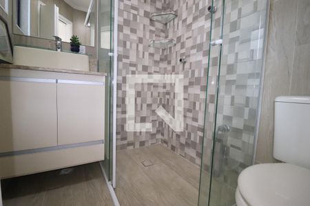 Banheiro Quarto 1 suíte de apartamento à venda com 3 quartos, 85m² em Parque das Nações, Santo André