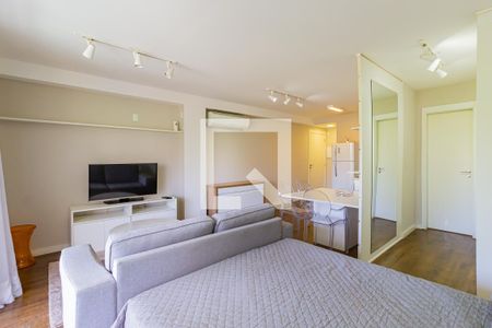 Sala/Quarto de apartamento à venda com 1 quarto, 53m² em Brooklin, São Paulo