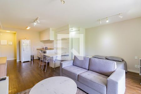 Sala/Quarto de apartamento à venda com 1 quarto, 53m² em Brooklin, São Paulo