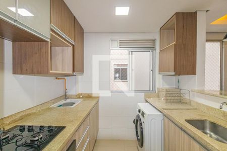 Cozinha e Área de Serviço de apartamento para alugar com 2 quartos, 47m² em São José, Canoas