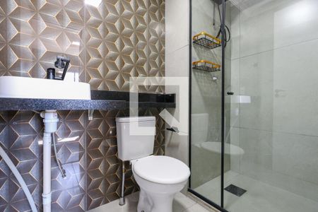 Banheiro da Suíte de apartamento para alugar com 1 quarto, 26m² em Vila Andrade, São Paulo