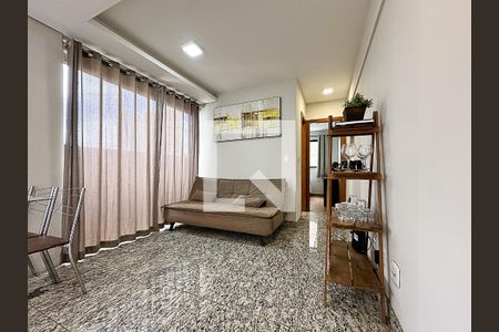 Sala Ambientes de apartamento para alugar com 1 quarto, 40m² em Funcionários, Belo Horizonte