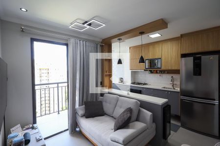 Sala de estar - Sala de jantar de apartamento à venda com 2 quartos, 47m² em Campininha, São Paulo