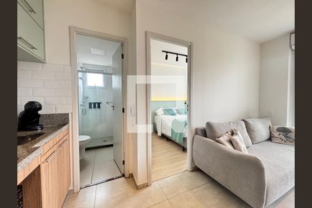 Sala de apartamento para alugar com 1 quarto, 27m² em Moema, São Paulo