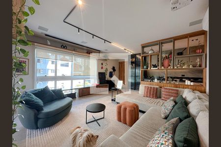 Sala/Cozinha de apartamento para alugar com 3 quartos, 133m² em Perdizes, São Paulo