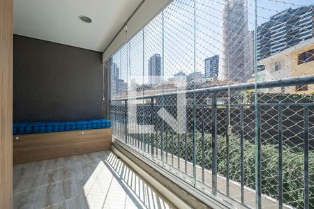 Sala/Cozinha - Varanda de apartamento para alugar com 2 quartos, 68m² em Vila Anglo Brasileira, São Paulo