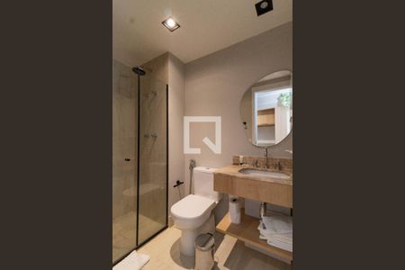 Banheiro de kitnet/studio à venda com 1 quarto, 28m² em Perdizes, São Paulo