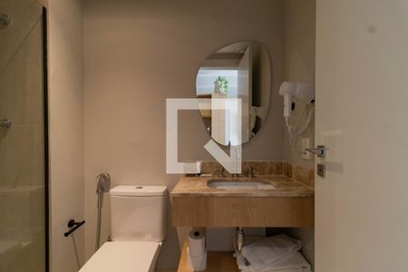 Banheiro de kitnet/studio à venda com 1 quarto, 28m² em Perdizes, São Paulo