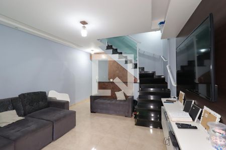 Sala de casa à venda com 3 quartos, 152m² em Vila Bela Vista, Santo André