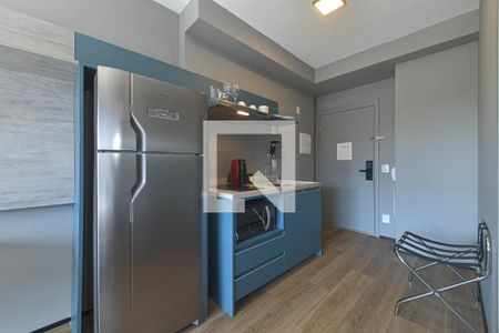 Cozinha de kitnet/studio à venda com 1 quarto, 26m² em Jardim das Acacias, São Paulo