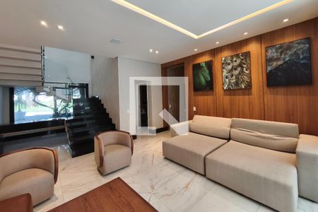 Sala de Estar de casa de condomínio para alugar com 4 quartos, 400m² em Swiss Park, Campinas