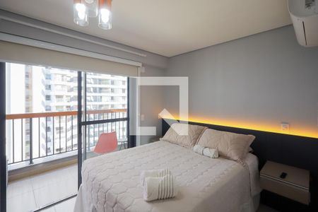 Sala - Quarto de kitnet/studio para alugar com 1 quarto, 25m² em Brooklin, São Paulo