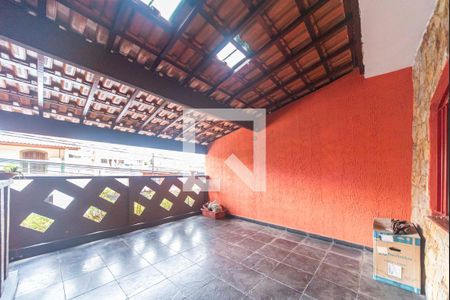 Varanda da Sala de casa à venda com 3 quartos, 279m² em Jardim Santo Alberto, Santo André