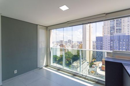 Varanda integrada com Área de Serviço de apartamento para alugar com 1 quarto, 37m² em Cidade Monções, São Paulo