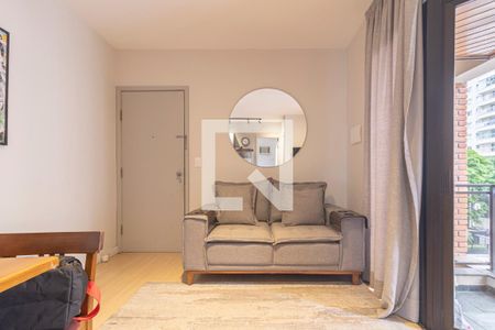 Sala de apartamento à venda com 1 quarto, 40m² em Moema, São Paulo