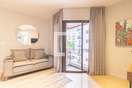 Sala de apartamento à venda com 1 quarto, 40m² em Moema, São Paulo