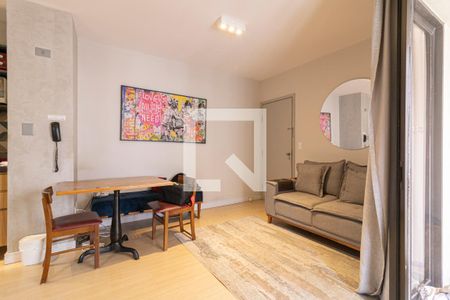 Sala de apartamento à venda com 1 quarto, 40m² em Moema, São Paulo