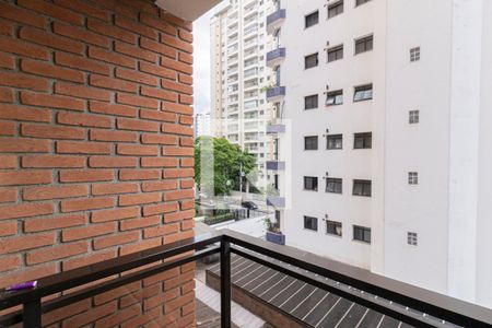 Varanda da Sala de apartamento à venda com 1 quarto, 40m² em Moema, São Paulo