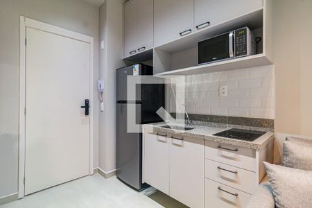 Cozinha de apartamento para alugar com 1 quarto, 27m² em Vila Butantã, São Paulo