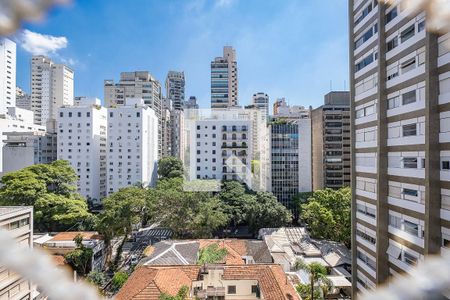 Sala/Cozinha - VIsta de apartamento para alugar com 3 quartos, 102m² em Jardim Paulista, São Paulo