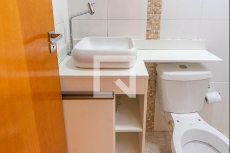 Banheiro  de apartamento à venda com 2 quartos, 87m² em Vila Humaita, Santo André