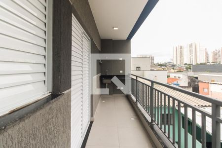 Varanda e Área de Serviço  de kitnet/studio para alugar com 1 quarto, 30m² em Chácara Califórnia, São Paulo