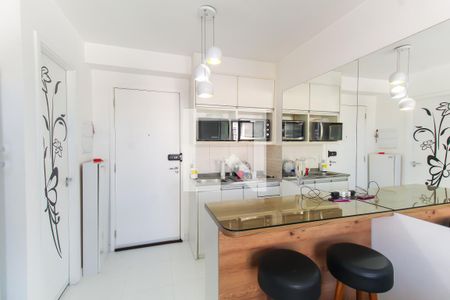 Sala/Cozinha de apartamento à venda com 1 quarto, 32m² em Brás, São Paulo