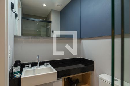 Banheiro de kitnet/studio à venda com 1 quarto, 19m² em Vila Clementino, São Paulo