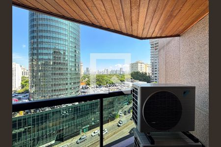 Varanda de apartamento à venda com 1 quarto, 43m² em Jardim Paulistano, São Paulo