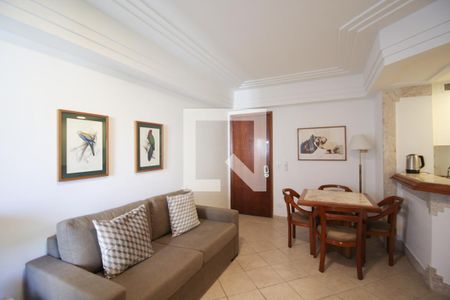 Sala de apartamento à venda com 1 quarto, 43m² em Jardim Paulistano, São Paulo