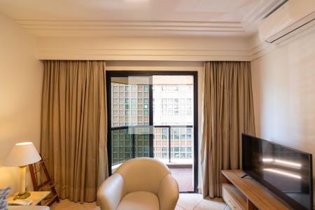 Sala de apartamento à venda com 1 quarto, 43m² em Jardim Paulistano, São Paulo