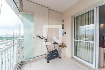 Varanda da Sala de apartamento para alugar com 3 quartos, 75m² em Vila Apiai, Santo André
