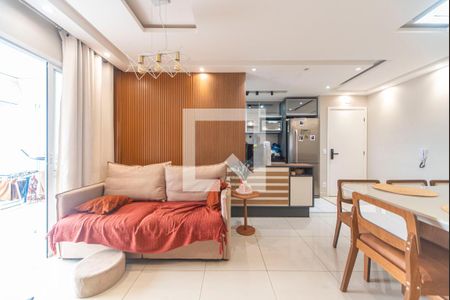 Sala de apartamento para alugar com 3 quartos, 75m² em Vila Apiai, Santo André