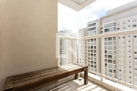 Varanda da Sala de apartamento para alugar com 1 quarto, 60m² em Tatuapé, São Paulo