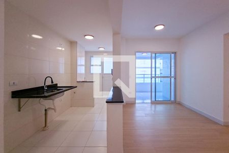 Cozinha/sala de apartamento para alugar com 2 quartos, 84m² em Cidade Ocian, Praia Grande