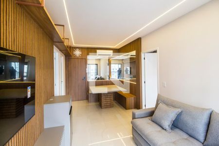 Sala  de apartamento para alugar com 1 quarto, 54m² em Alphaville Industrial, Barueri