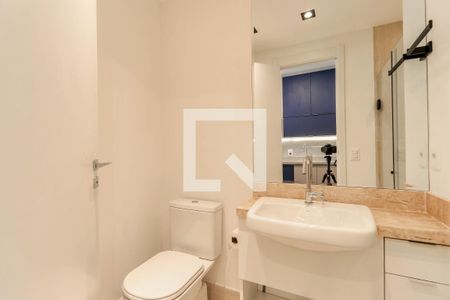 Banheiro de kitnet/studio para alugar com 1 quarto, 24m² em Brooklin, São Paulo