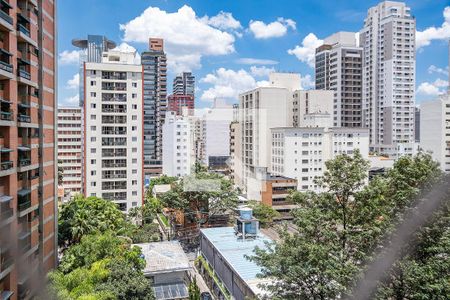 Sala/Cozinha - Vista de apartamento para alugar com 1 quarto, 43m² em Pinheiros, São Paulo