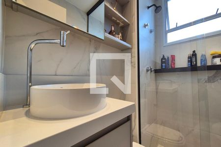 Banheiro da Suíte de apartamento à venda com 2 quartos, 66m² em Parque Prado, Campinas