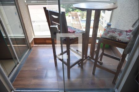 Varanda da Sala de apartamento à venda com 2 quartos, 52m² em Vila Eldizia, Santo André