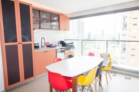 Sala de Jantar / Varanda Gourmet de apartamento à venda com 3 quartos, 95m² em Jardim das Acacias, São Paulo