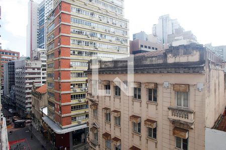 Studio - Sala / Quarto Vista de kitnet/studio à venda com 1 quarto, 52m² em Centro Histórico, Porto Alegre