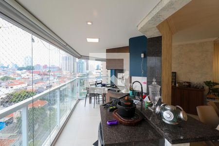 Varanda Gourmet de apartamento à venda com 3 quartos, 153m² em Santa Paula, São Caetano do Sul