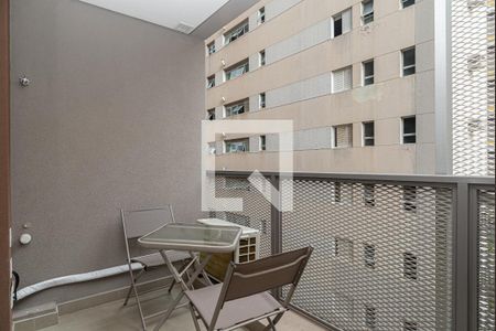 Varanda do Quarto de kitnet/studio para alugar com 1 quarto, 25m² em Pinheiros, São Paulo